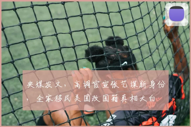 央媒发文,高调官宣张艺谋新身份,全家移民美国改国籍真相大白